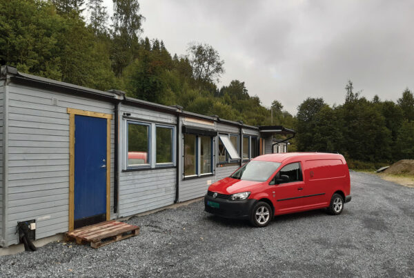 Hjelpesenteret er snart ferdig. Foto: Dyrebeskyttelsen Norge Nord-Trøndelag.