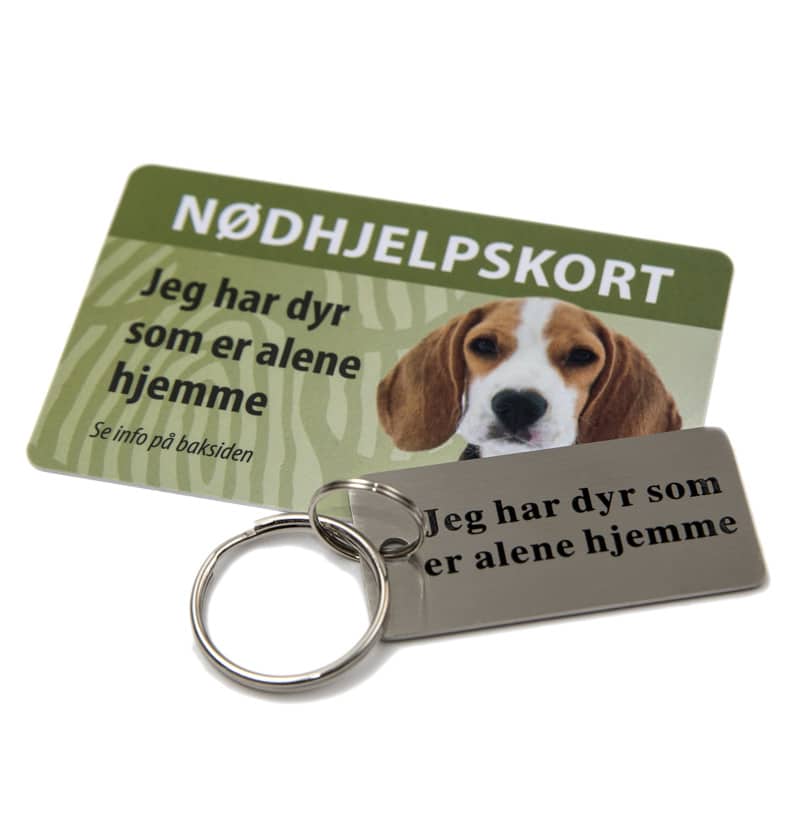 Nødhjelpskort og nøkkelring Nødhjelpskort og nøkkelring