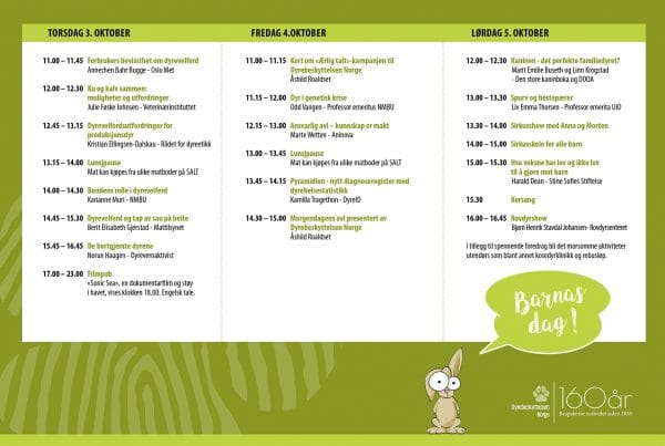 Program over jubileumsfeiring på SALT 3 - 5 oktober