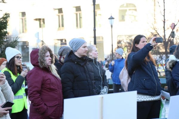 Flere prioriterte markeringen fremfor Black Friday-shopping denne fredagen. Foto: Annette Bjørndalen Søreide.