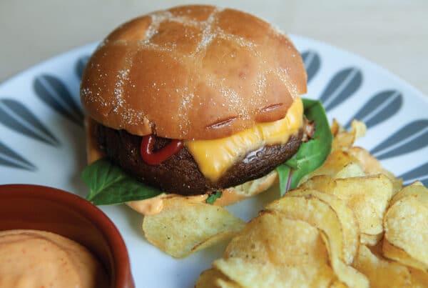 Portobelloburger. Foto: Annette Bjørndalen Søreide